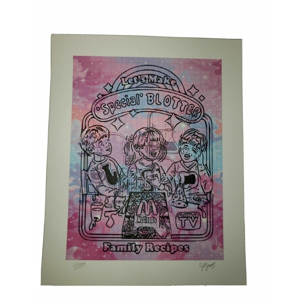 Kyle Damon James "Special Blotter" blotter art "Family Recipes‎ Series" trippy